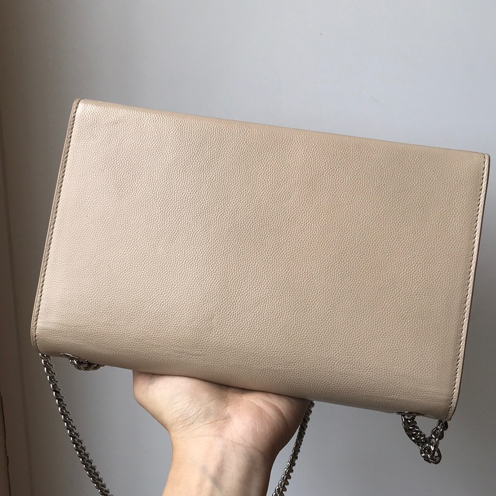 SOLD Saint Laurent beige Kate grainy leather - Picture 5 of 8